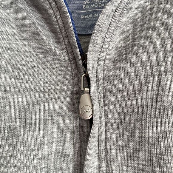 Johnnie-O Mens 2XL Gray Quarter Zip Pullover Heather Knit Casual Soft Basic - Picture 5 of 10